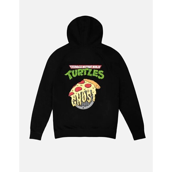 GHOST X TMNT HOODIE BLACK NWT TURTLE POWER GHOST LIFESTYLE - Picture 1 of 3